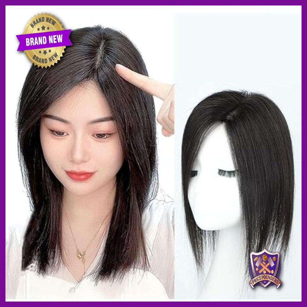 Silk Base Human Hair Topper Clip-in Wiglet for Hair Loss Women